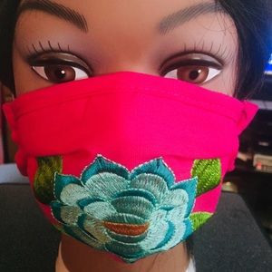 “Authentic” Mexican embroidered handmade facemask